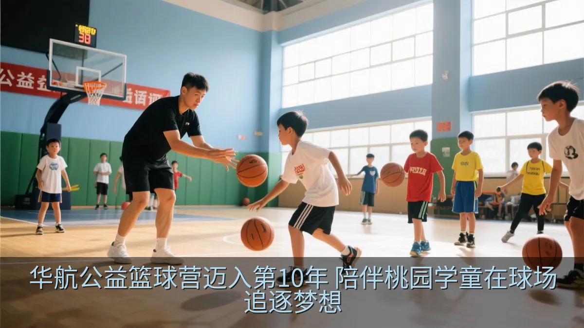 华航公益篮球营迈入第10年 陪伴桃园学童在球场追逐梦想